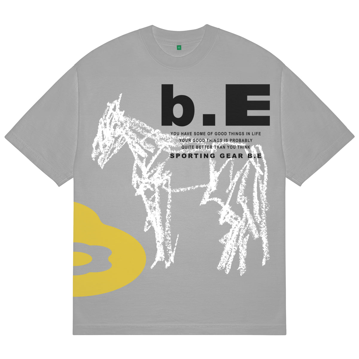 Horse T-Shirt (Dark Silver)