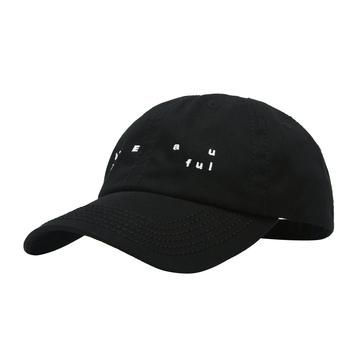Spirit 6 Panel Hat (Black/White)