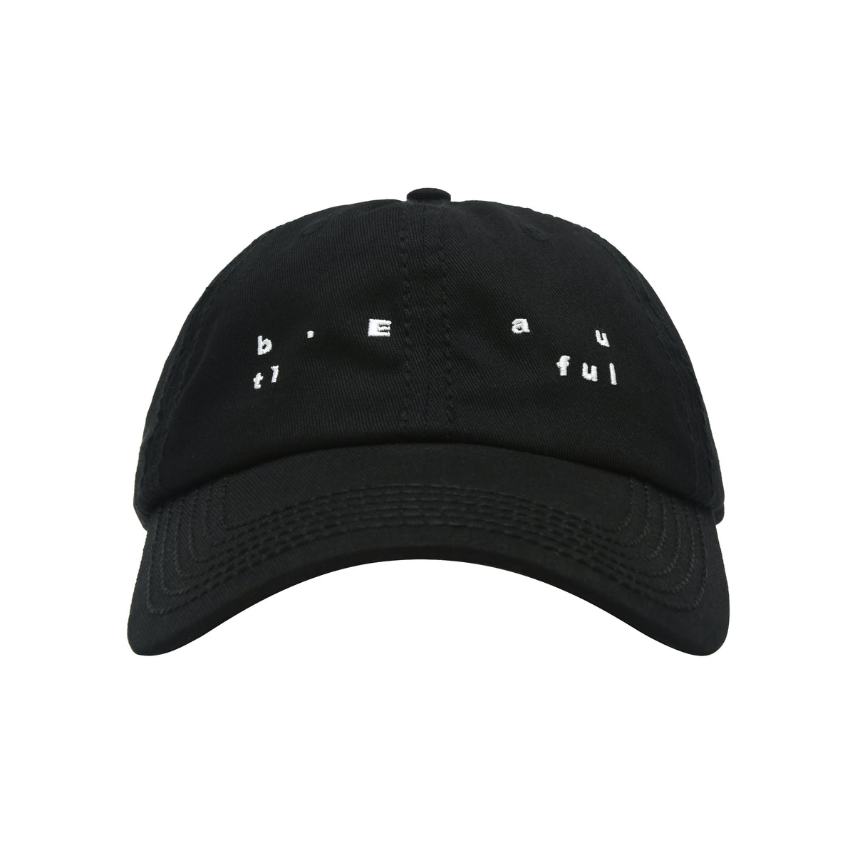 Spirit 6 Panel Hat (Black/White)