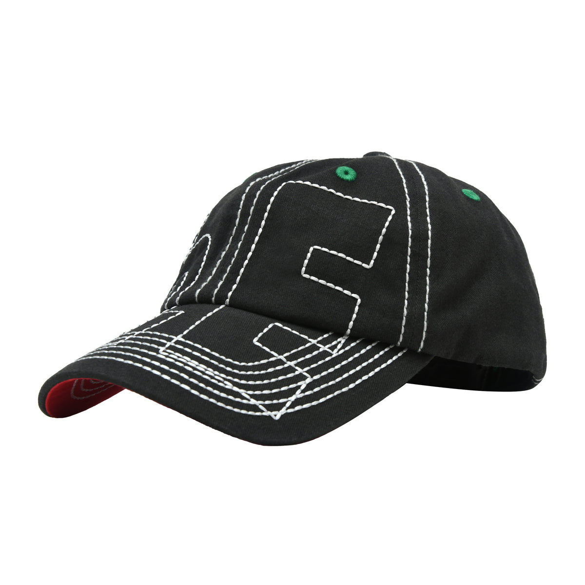 Vapor 6 Panel Hat (Off-Black/White)