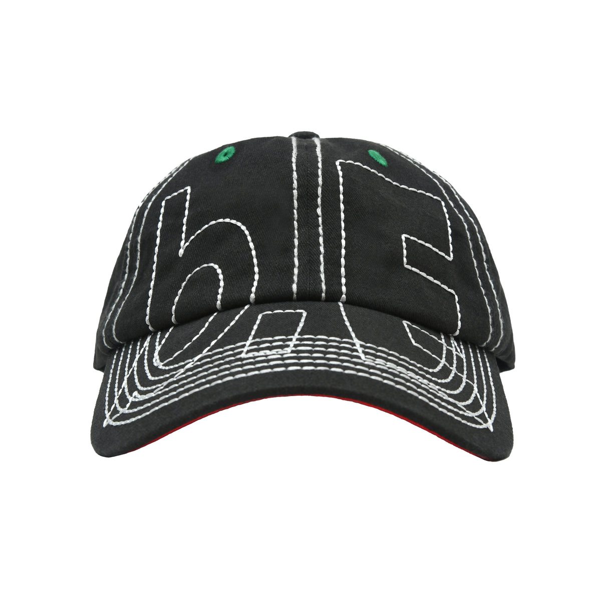 Vapor 6 Panel Hat (Off-Black/White)