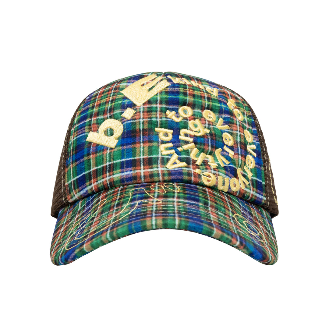 Bi Foam Trucker Hat (Highland Tartan / Brown)