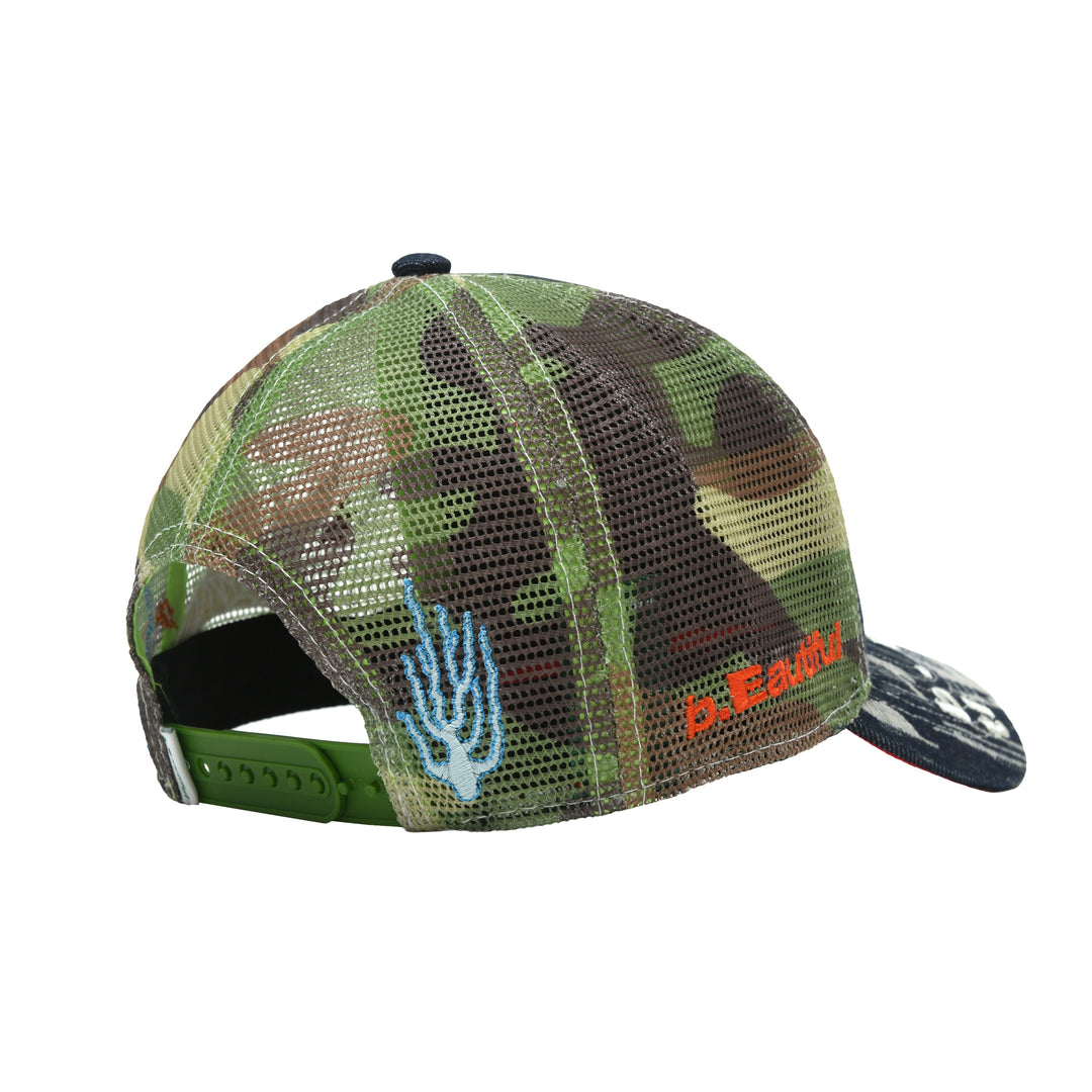 Biyu Trucker Hat (Black / Camo)