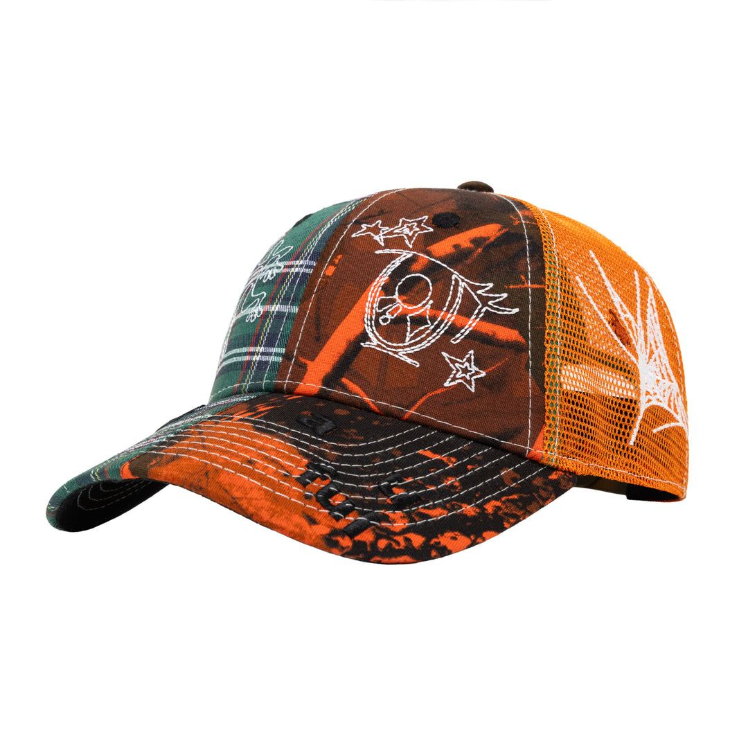 Biyu Hat (Fire Camo / Green Plaid)