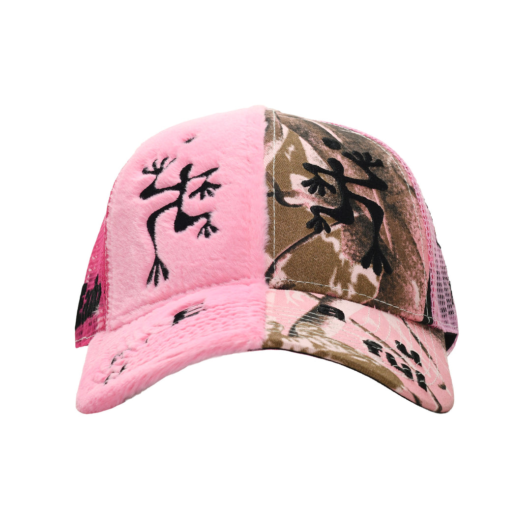 Biyu Trucker Hat (Pink Plush / Pink Camo)