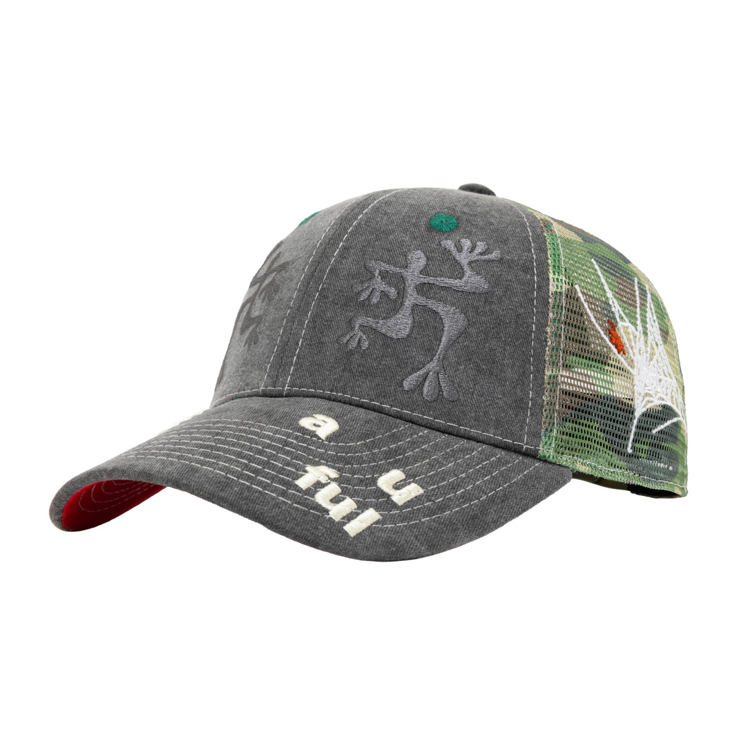 Biyu Hat (Washed Black / Army Camo)