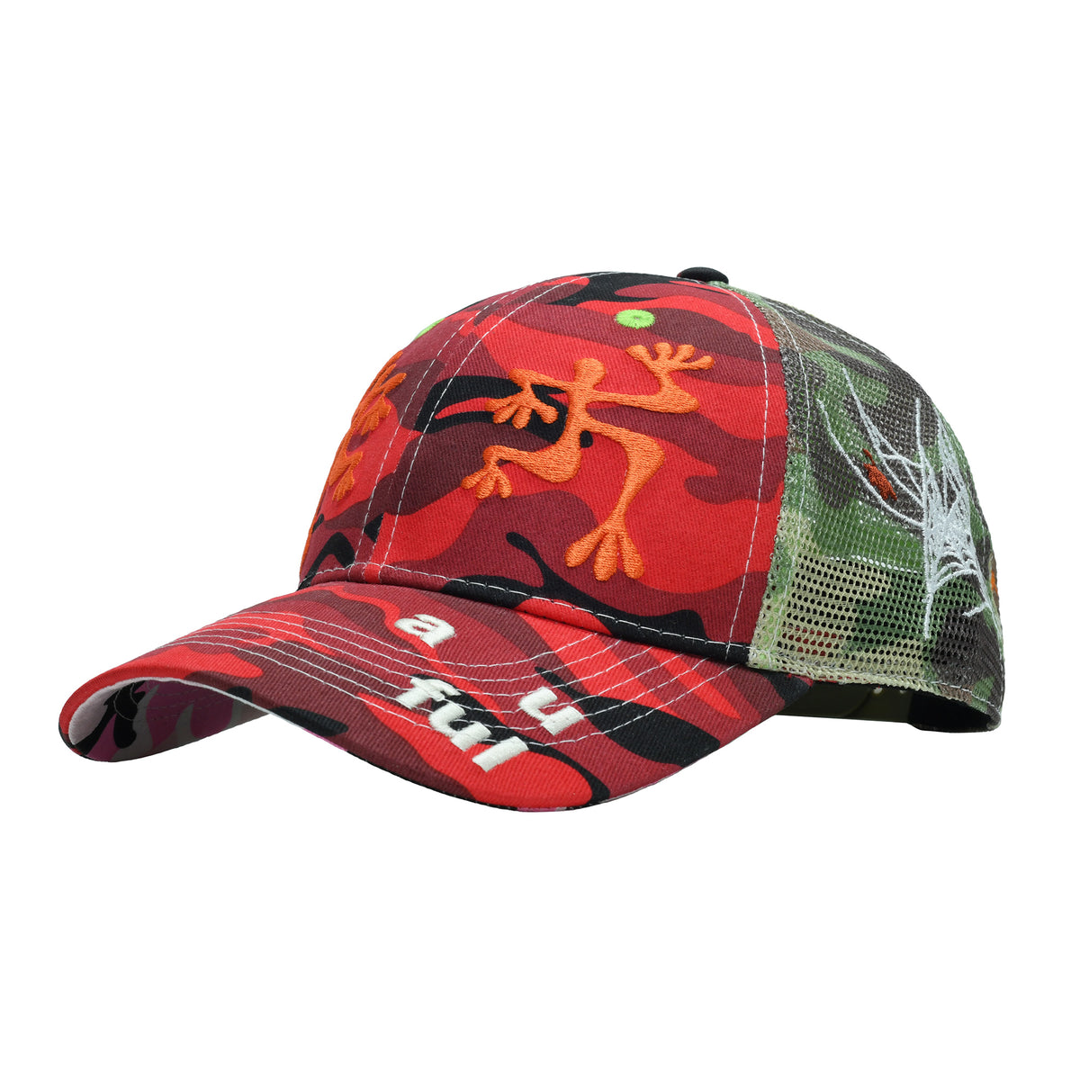 Biyu Trucker Hat (Red Camo)