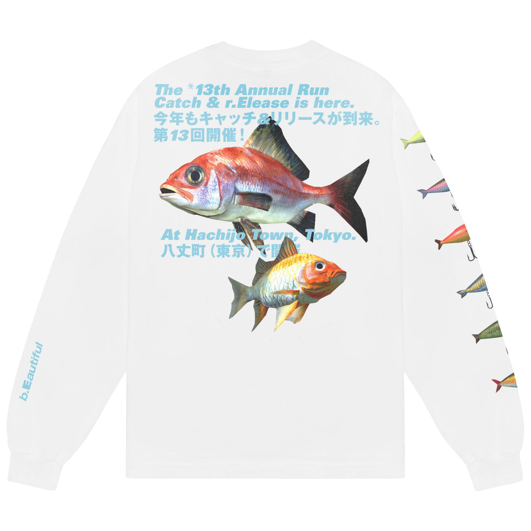 Catch & Release LS Shirt (White)
