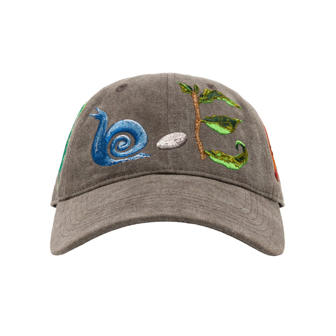 Critters 6 Panel Hat (Washed Brown)