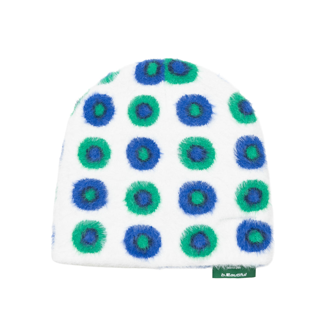 Department Mohair Beanie (White / Blue)