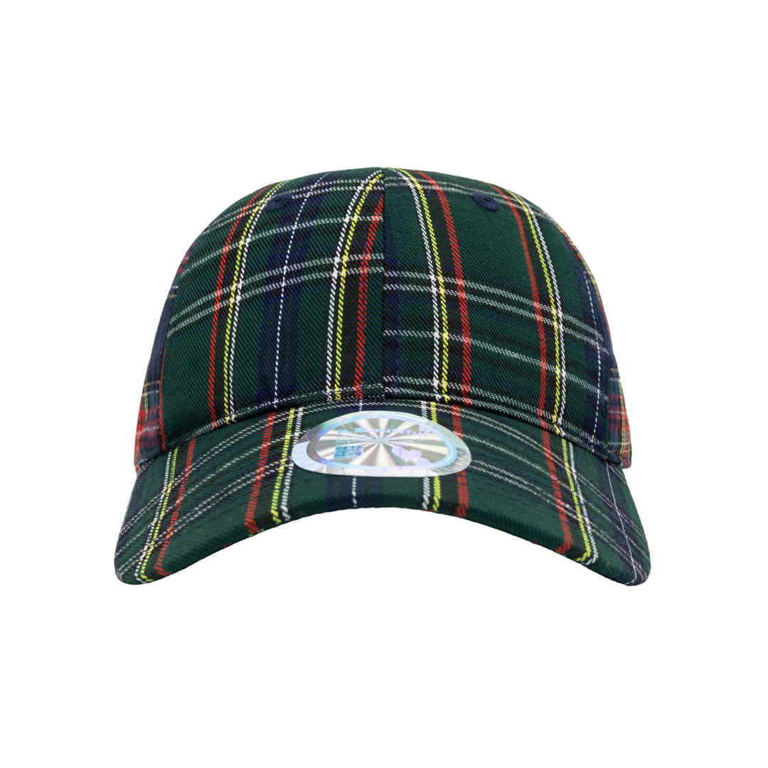 Empty Low Profile Hat (Green Plaid / Navy Plaid)