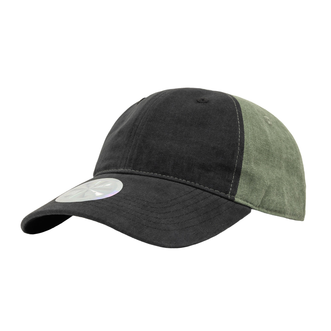 Empty Low Profile Hat (Washed Black / Washed Moss)