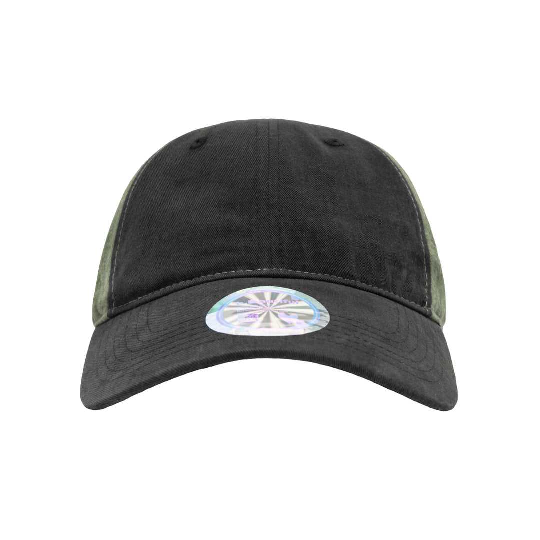 Empty Low Profile Hat (Washed Black / Washed Moss)