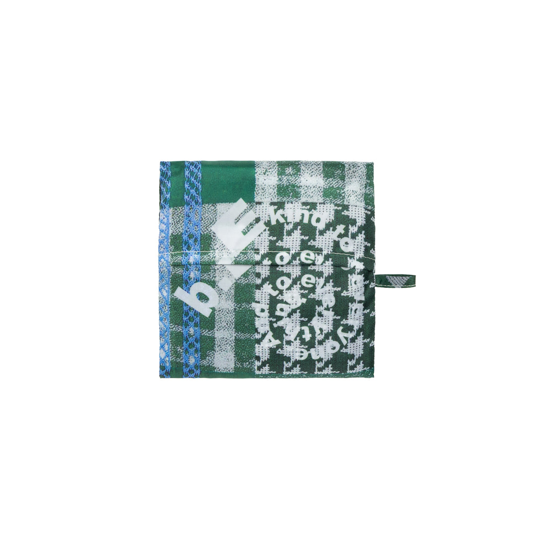 Green Mix Checker Reusable Bag Standard (Green / White)