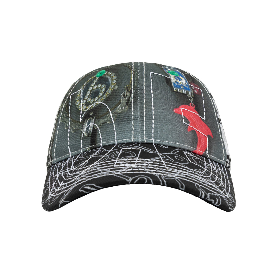 b.Eautiful x LEO GON’DO Vapor Low Profile Hat (Mix Chain / Silver)