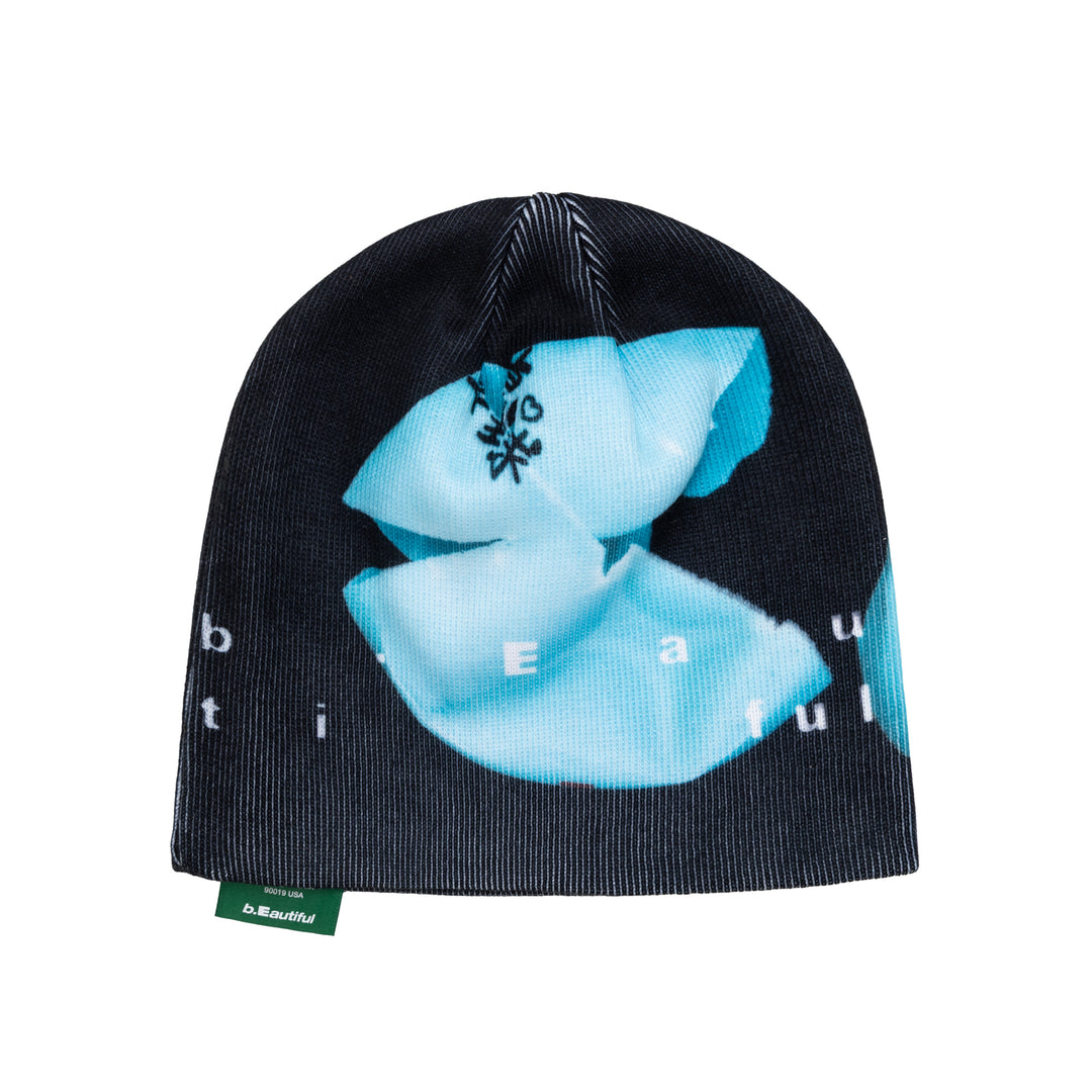 b.Eautiful x LTTT Burst Beanie (Black / Light Blue)