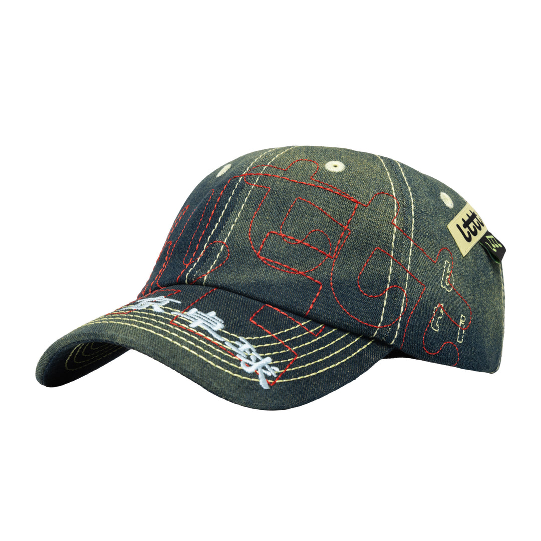 b.Eautiful x LTTT Vapor Hat (Fade Denim / Red)