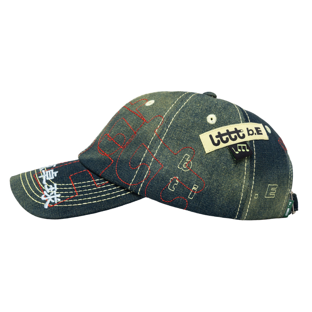 b.Eautiful x LTTT Vapor Hat (Fade Denim / Red)
