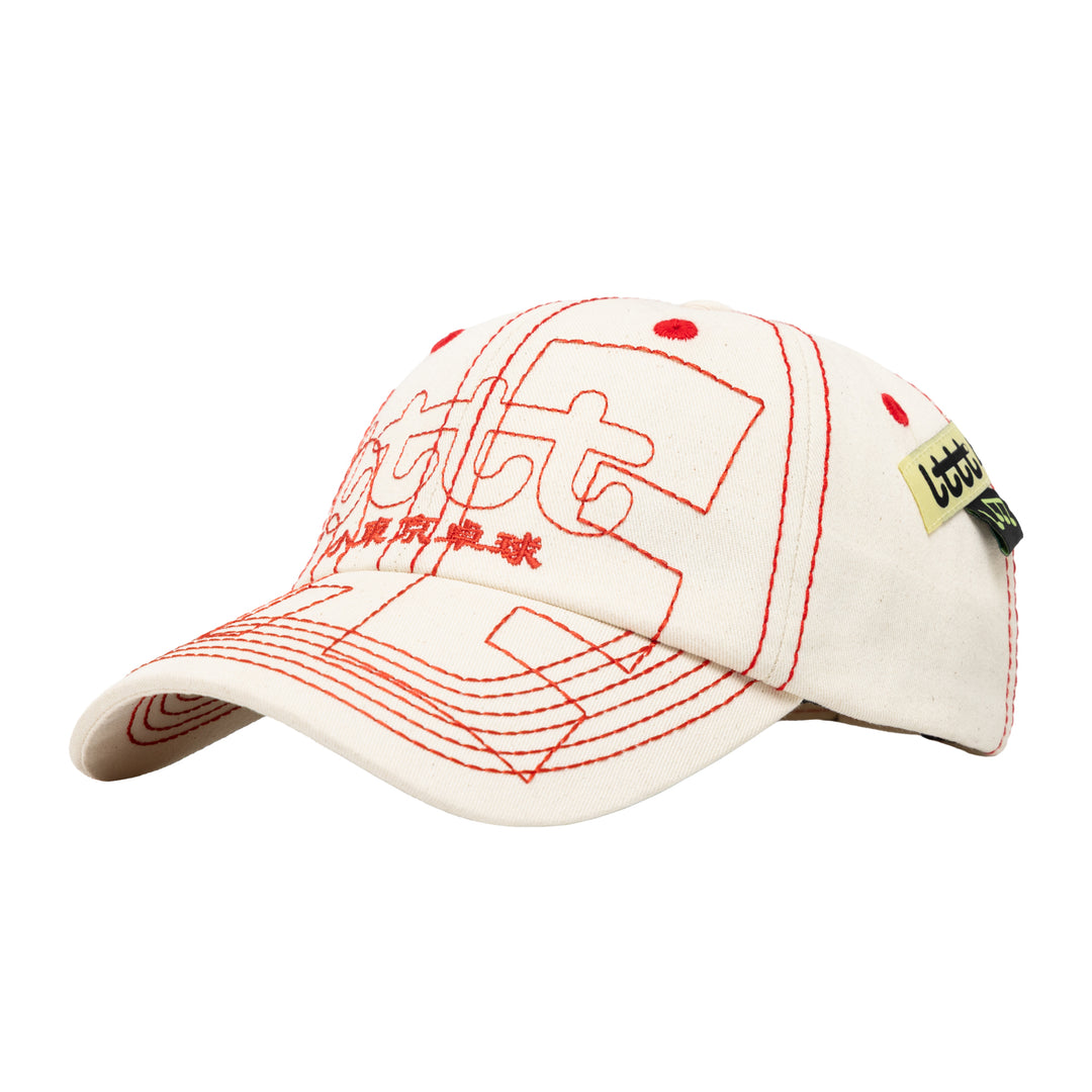 b.Eautiful x LTTT Vapor Hat (Natural / Red)