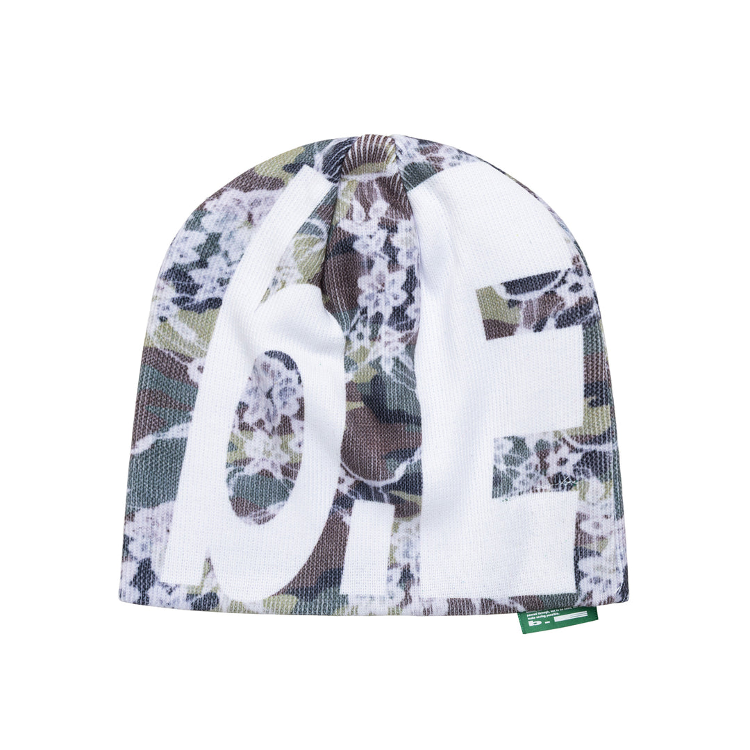 Lace Camo Beanie (Green / White)