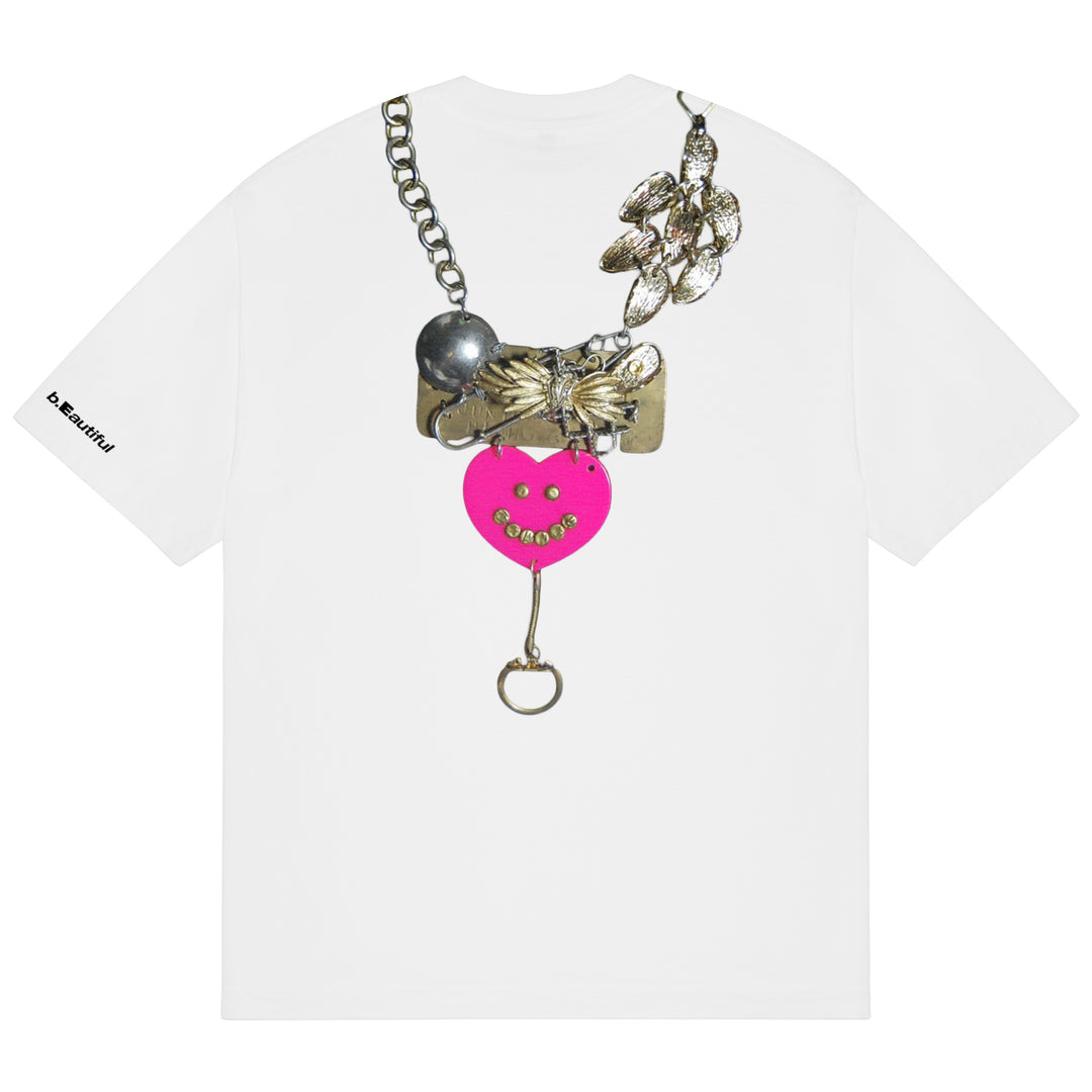 b.Eautiful x LEO GON’DO Smile T-Shirt (White)