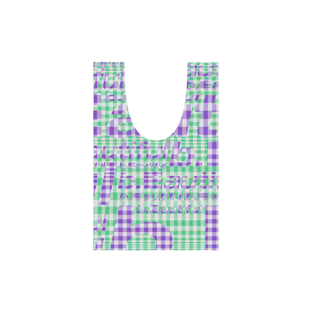 Mix Checker Reusable Bag Mini (Red / Green)