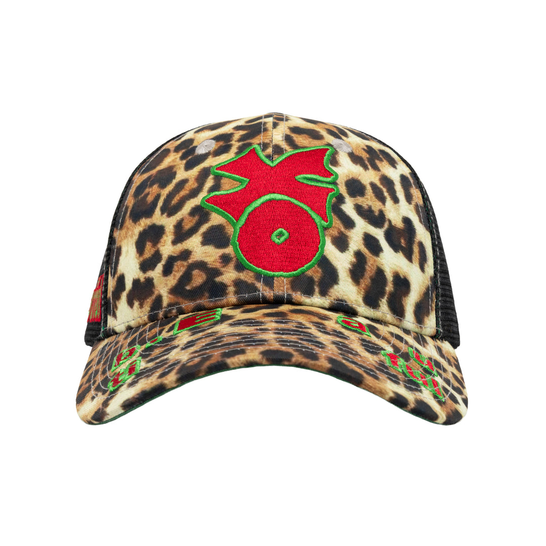 b.Eautiful x Sara Yukiko Biyu Trucker Hat (Leopard / Black)