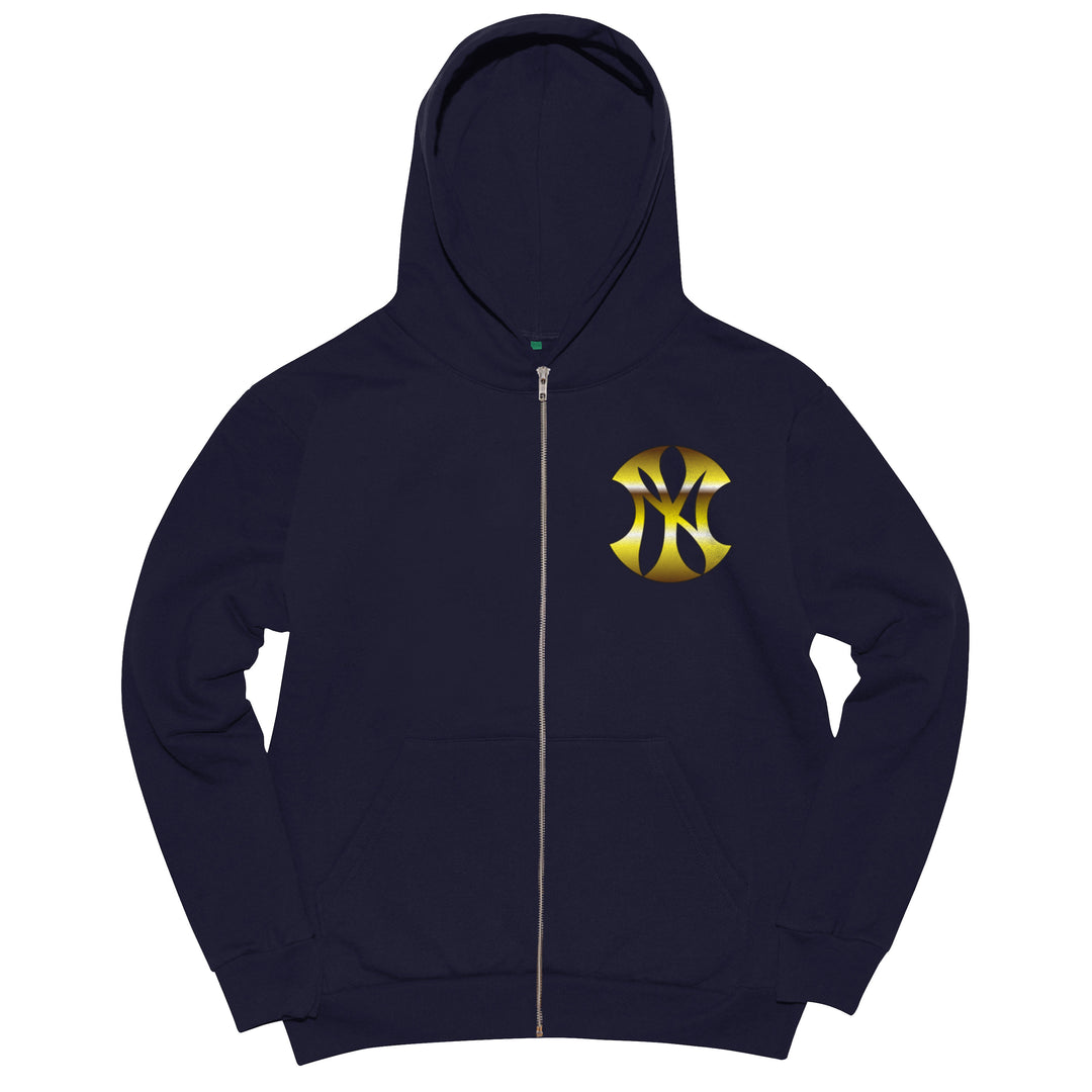 b.Eautiful x Sara Yukiko Wavy NY Zip Up Hoodie (Navy)