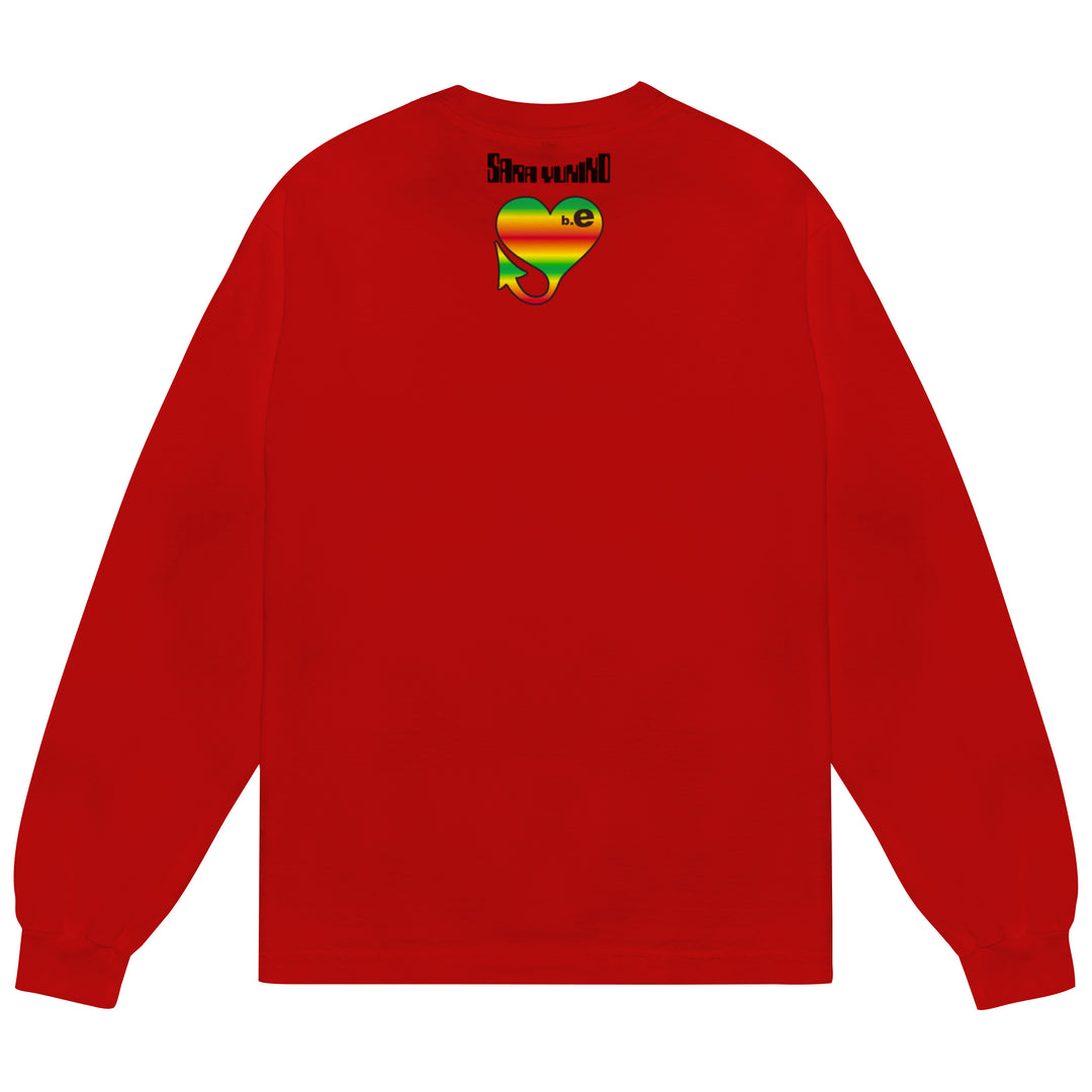 b.Eautiful x Sara Yukiko b.e Angel LS Shirt (Dark Red)