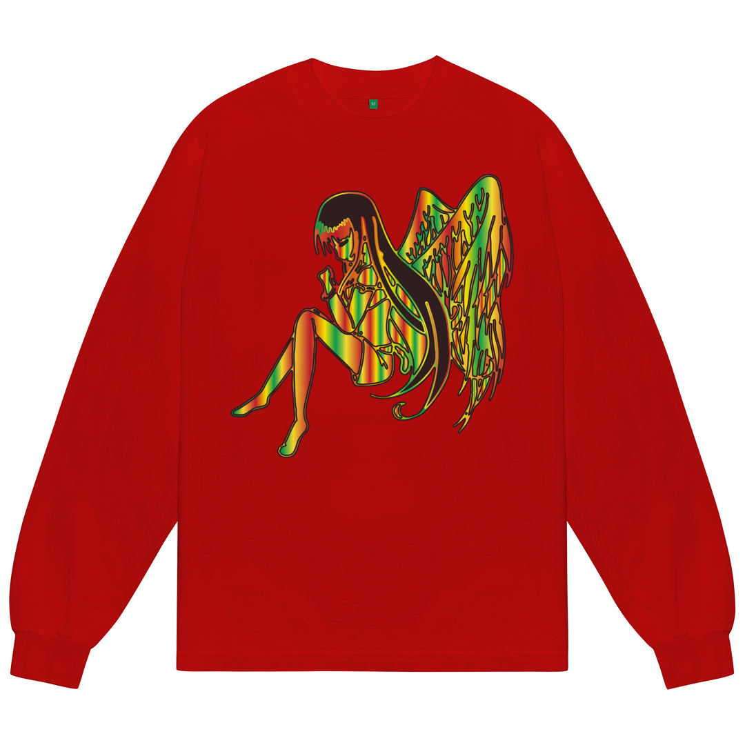 b.Eautiful x Sara Yukiko b.e Angel LS Shirt (Dark Red)