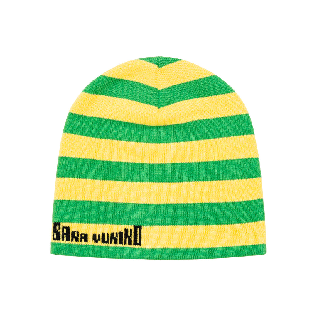b.Eautiful x Sara Yukiko b.e Bad Beanie (Green / Yellow)