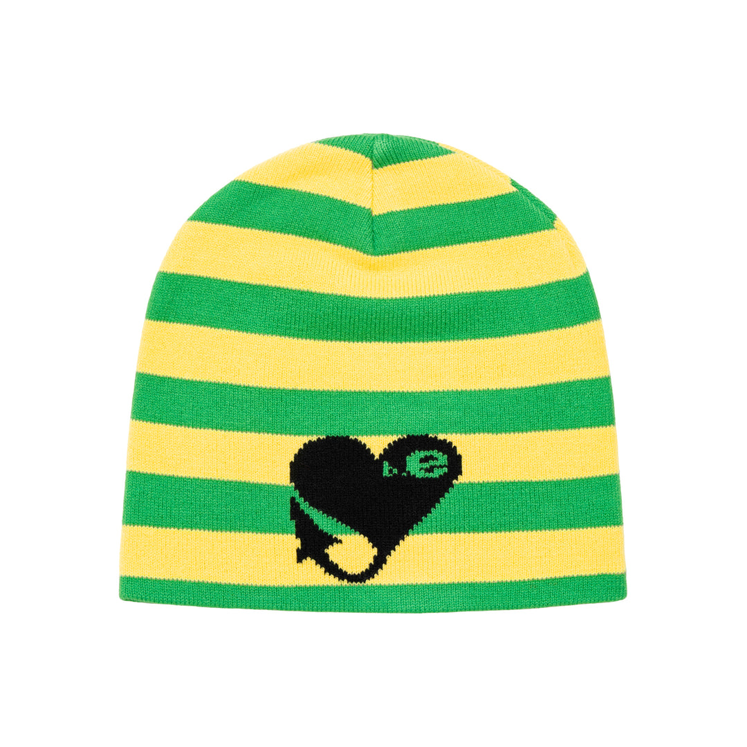 b.Eautiful x Sara Yukiko b.e Bad Beanie (Green / Yellow)