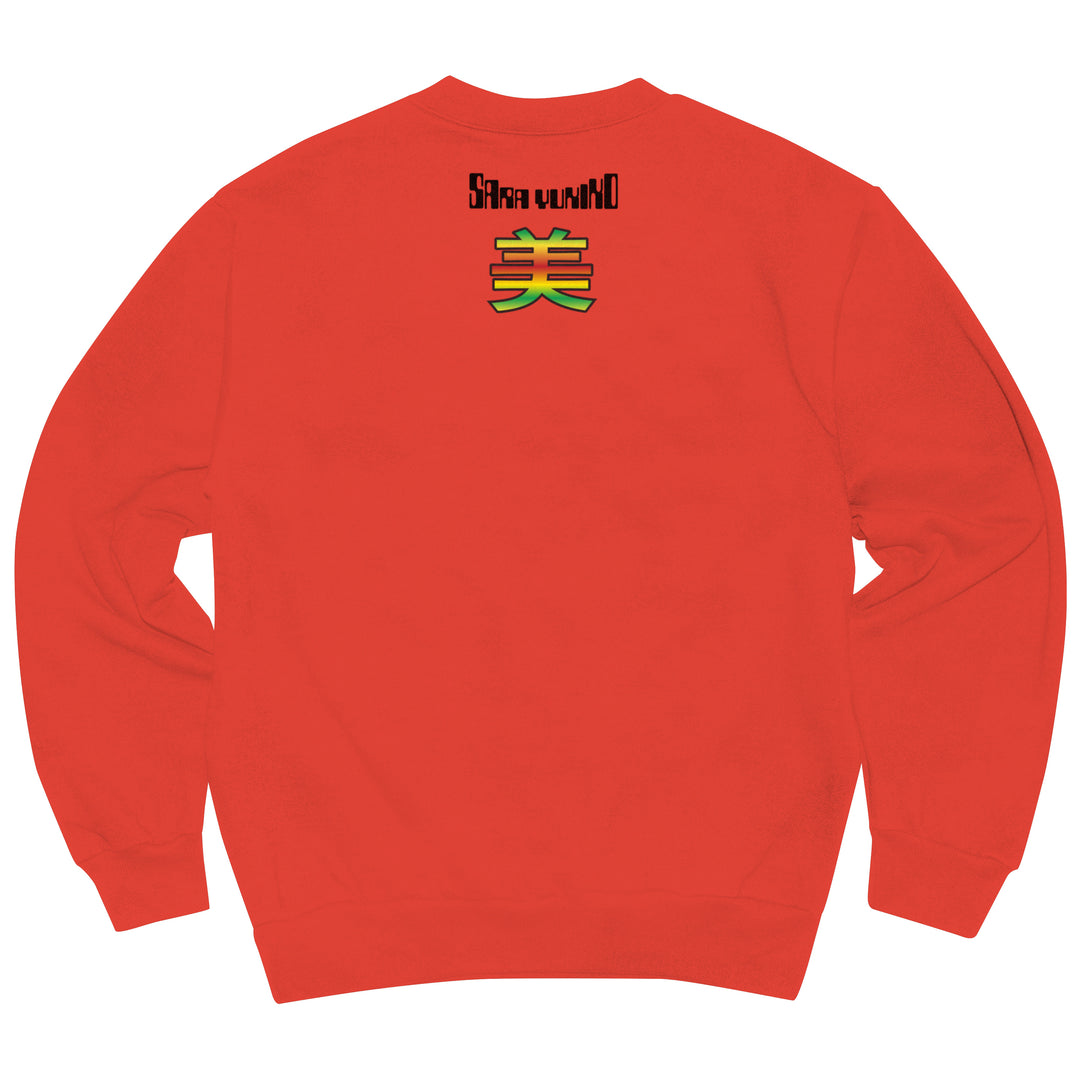 b.Eautiful x Sara Yukiko b.e Bad Crewneck Sweatshirt (Bright Orange)