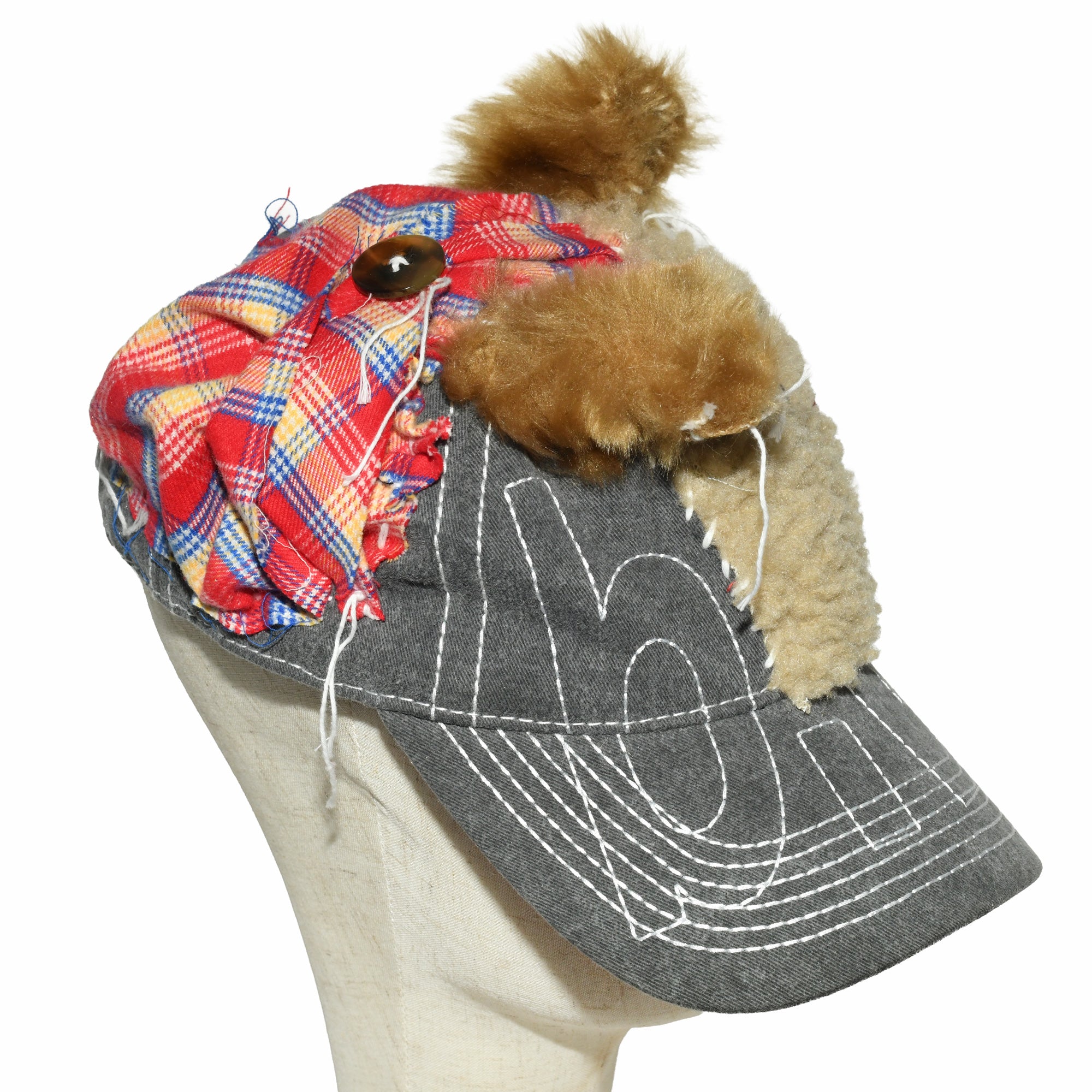 b.Eautifulキャップ b.E Hat (Mix Plaid) b.Eautiful