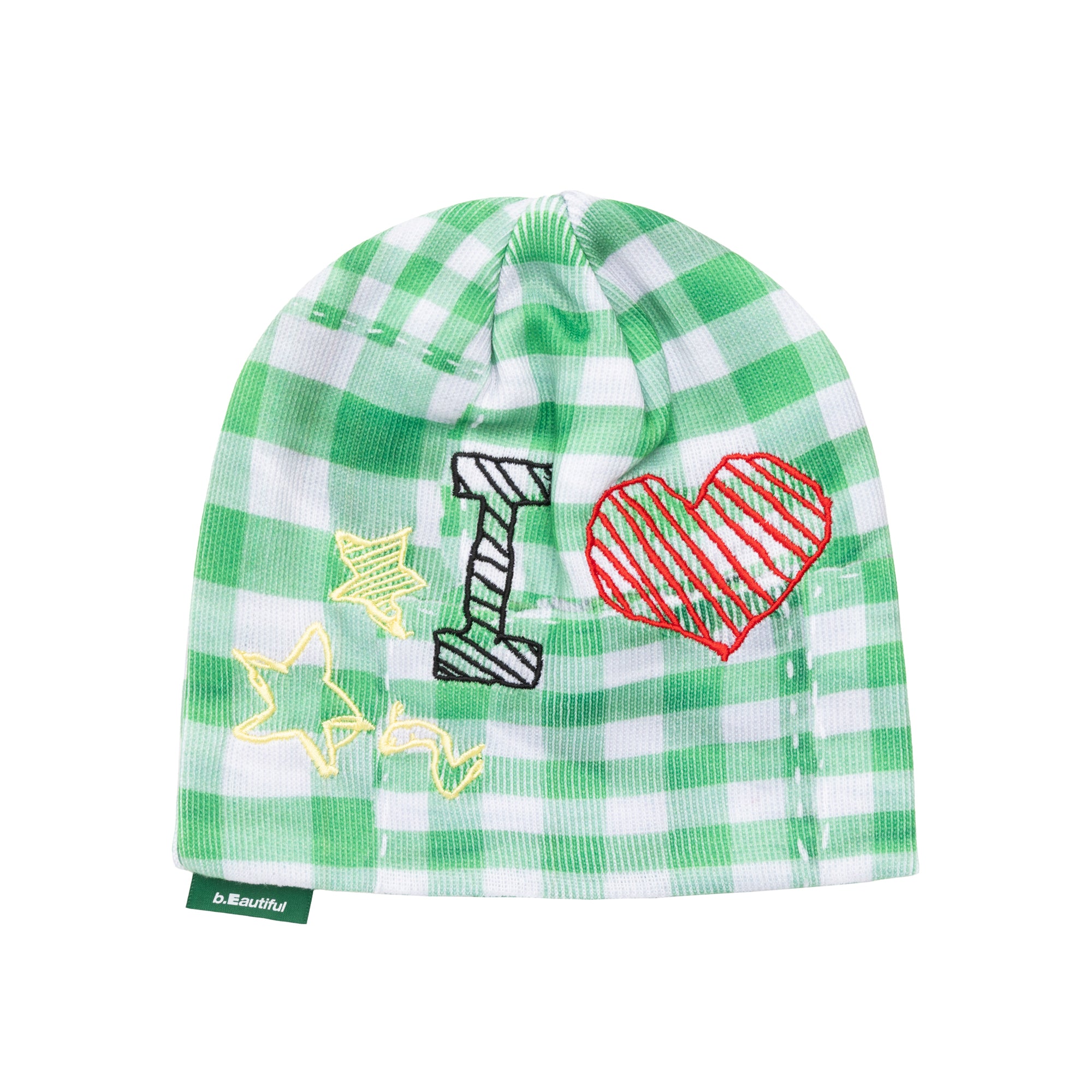 b.Eautiful Mix Checker Beanie 売り切れ済 b.Eautiful_Shoma_Mitani_I__3_b