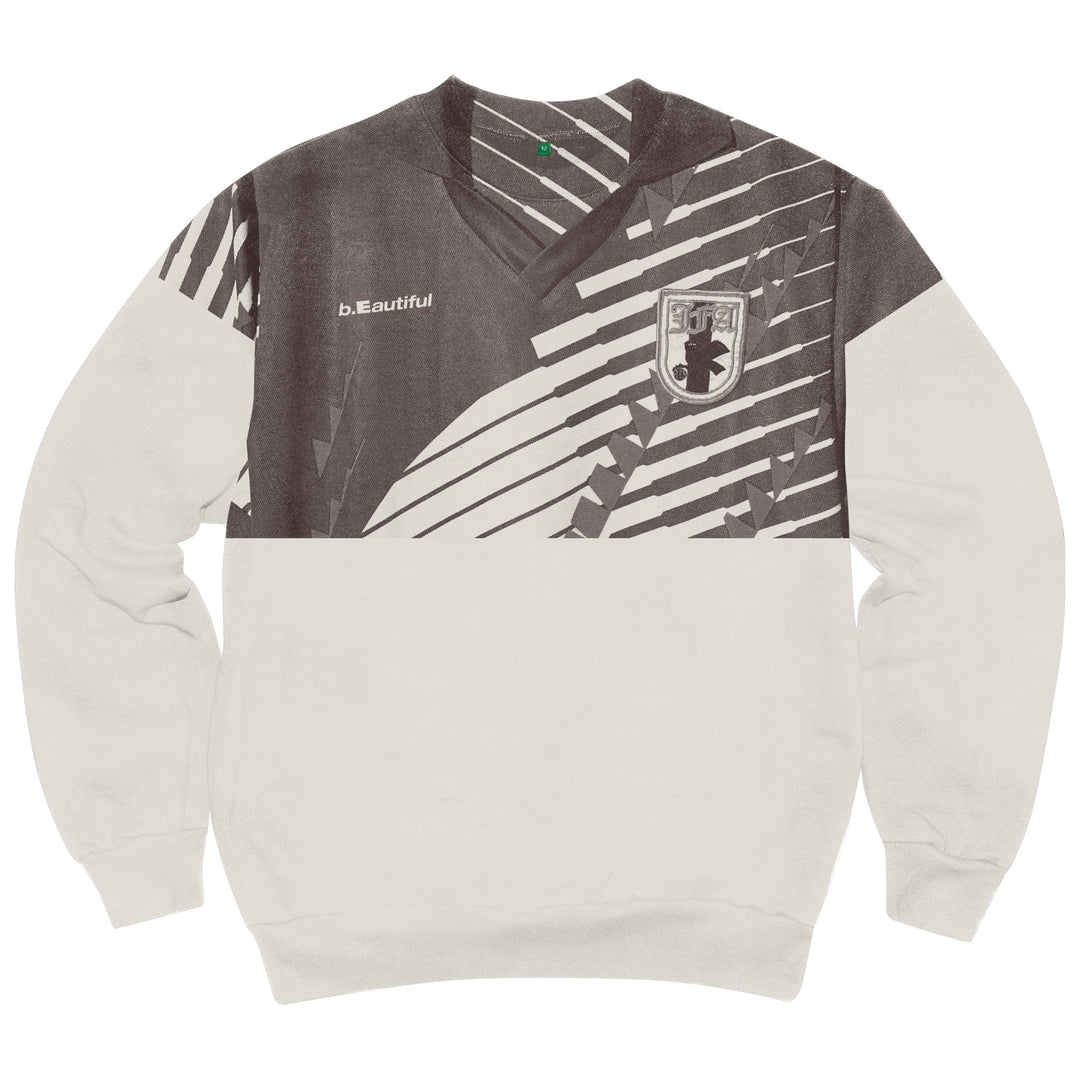 Soccer Jersey 2 Crewneck Sweatshirt (Creme)