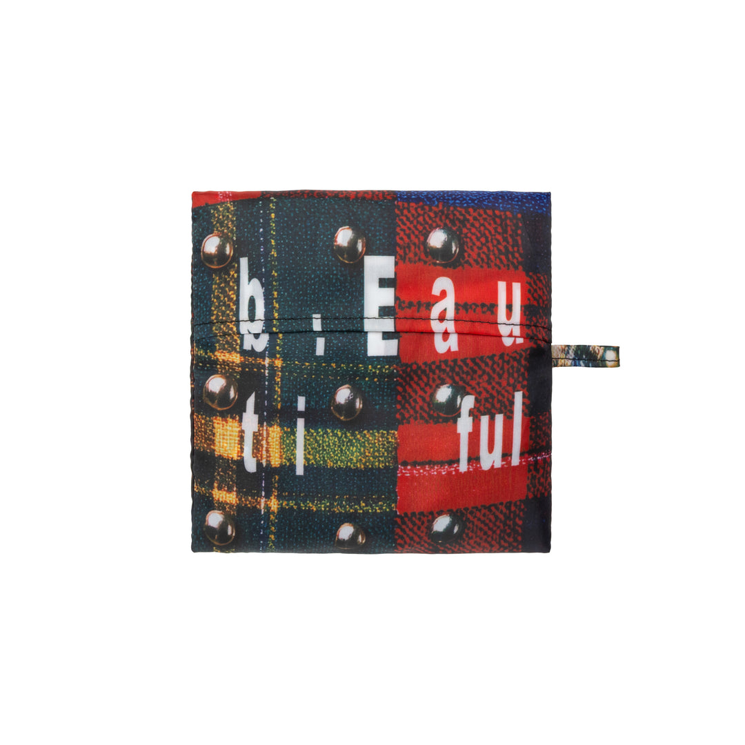 Studded Plaid Reusable Bag XL (Multi)