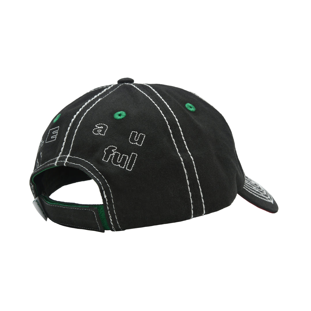 Vapor 6 Panel Hat (Off-Black/White)