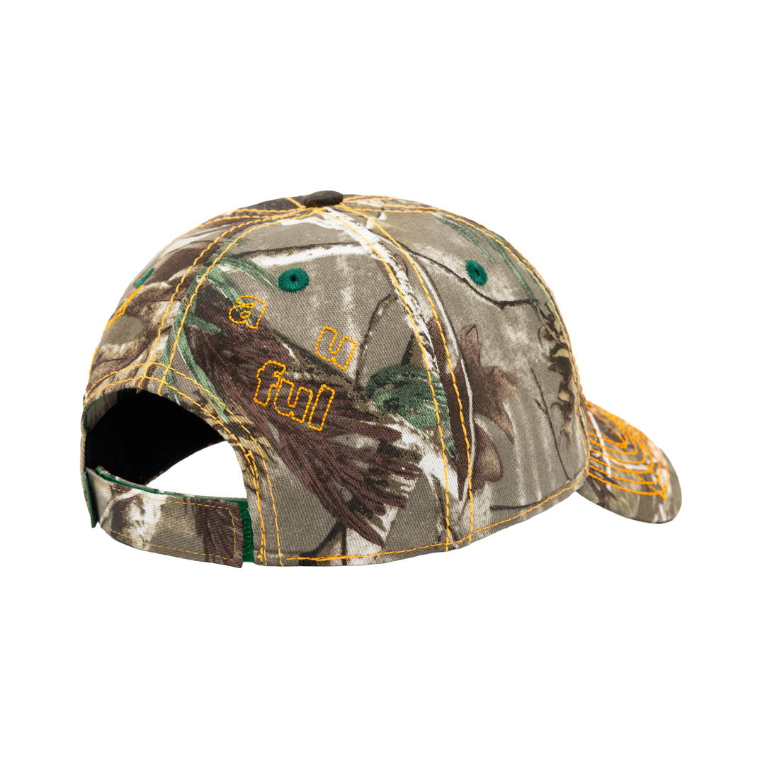 Vapor 6 Panel Hat (Brown Real Camo / Orange)