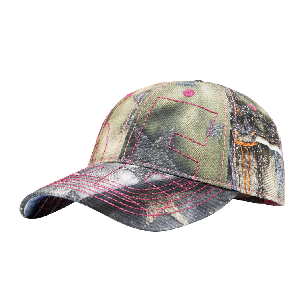 Vapor 6 Panel Hat (Star Denim / Pink)