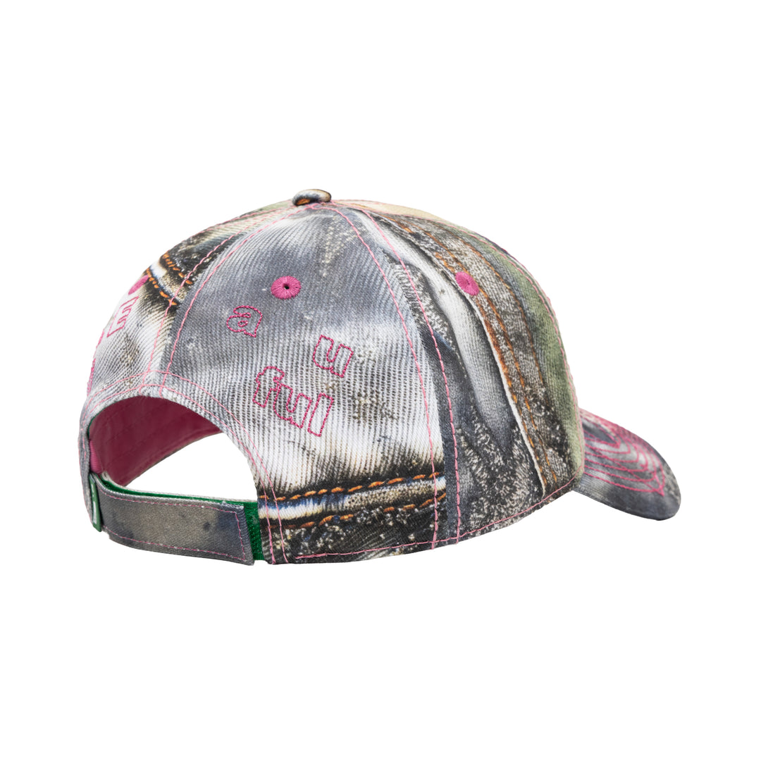 Vapor 6 Panel Hat (Star Denim / Pink)