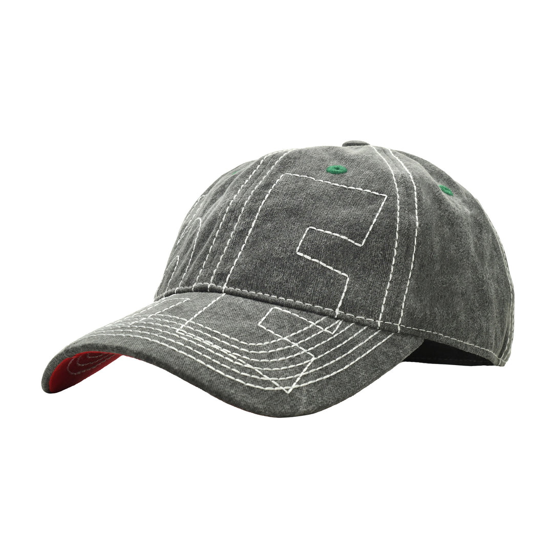 Vapor 6 Panel Hat (Washed Black / White)