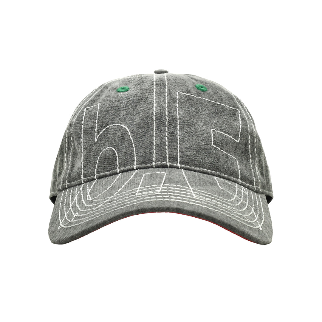 Vapor 6 Panel Hat (Washed Black / White)