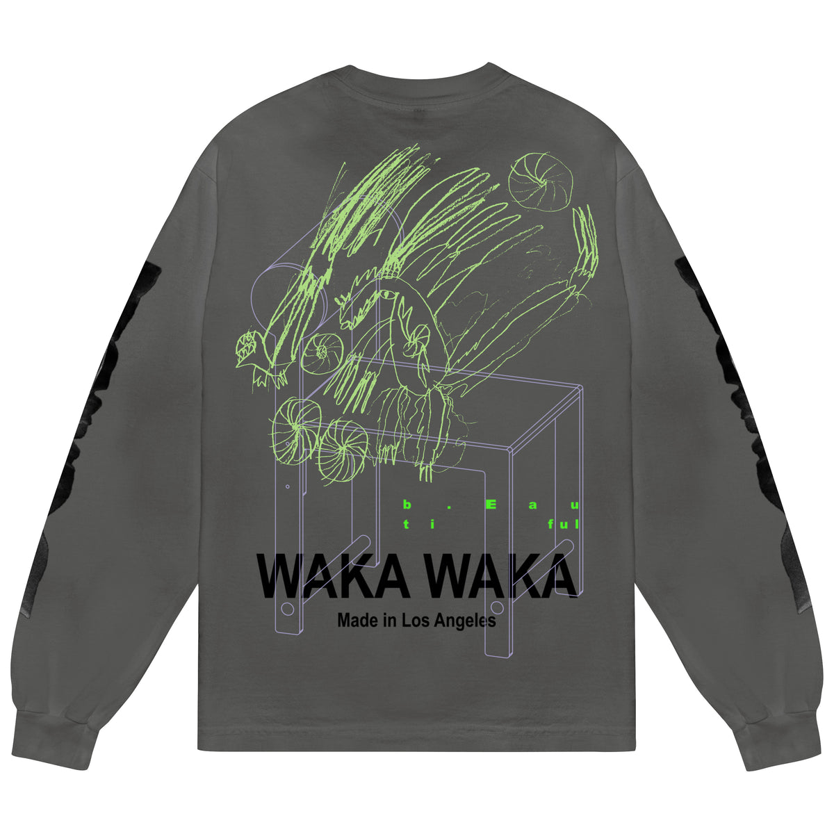 b.Eautiful x WAKA WAKA A Future LS Shirt (Vintage Black)