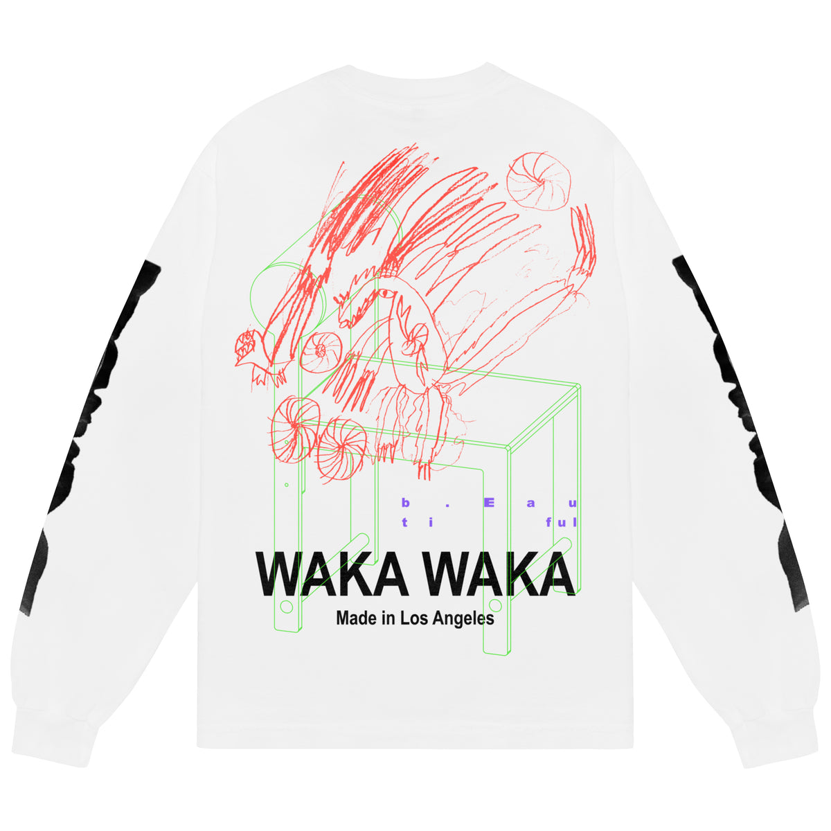 b.Eautiful x WAKA WAKA A Future LS Shirt (White)