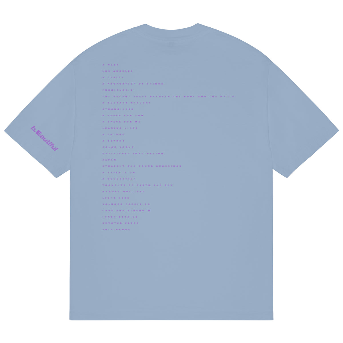 b.Eautiful x WAKA WAKA A Space For You T-Shirt (Clear Blue)