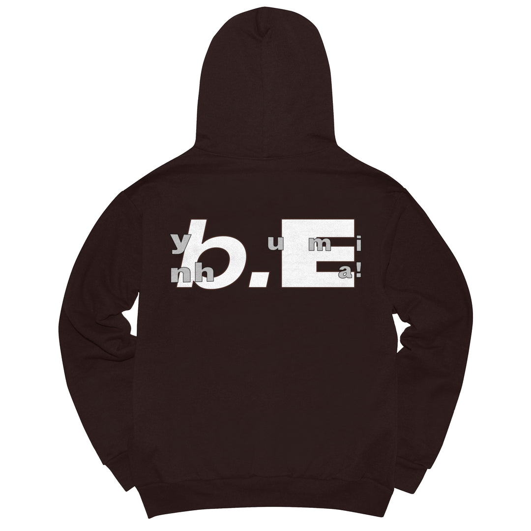 b.Eautiful x Yumin Ha College Hoodie (Chocolate)