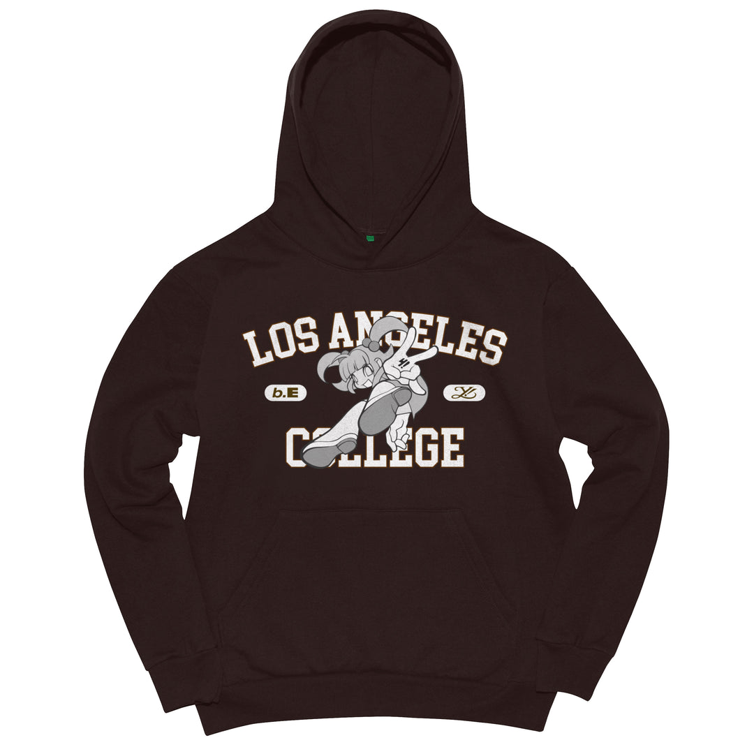 b.Eautiful x Yumin Ha College Hoodie (Chocolate)