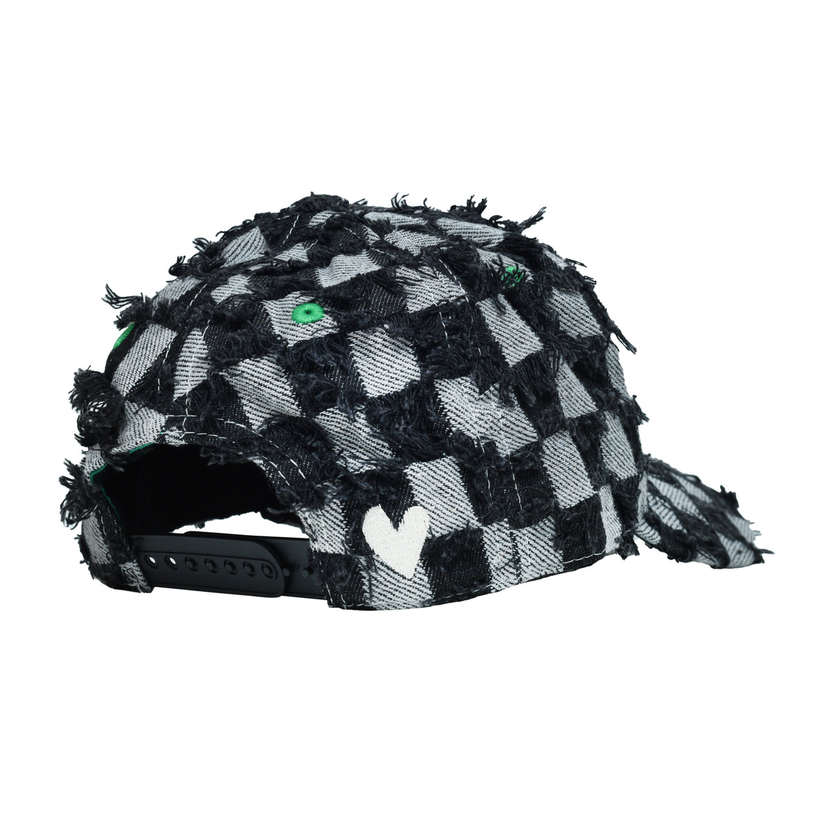 b.E Hat (Black Checker Denim)