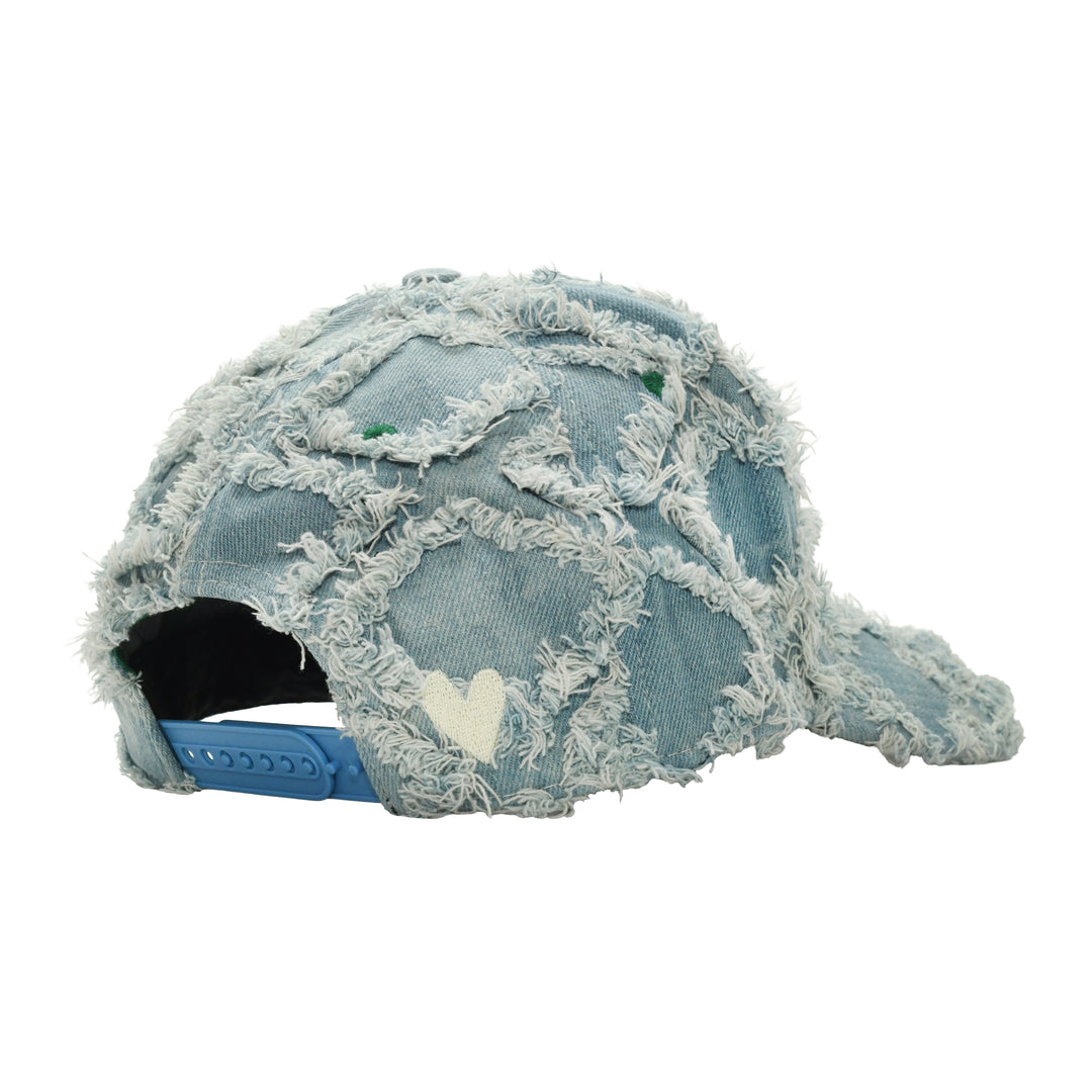 b.E Hat (Light Diamond Denim / White)